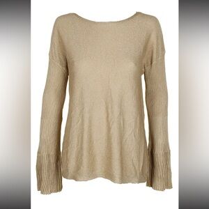Vince Camuto Metallic Gold Knit Top